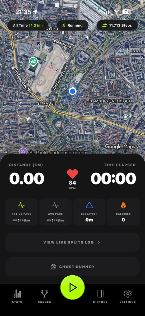Tracker Pro map tracking with heart rate HUD